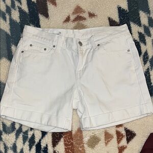 Women's Gap Sexy Boyfriend White Denim Shorts size 25 excellent condition